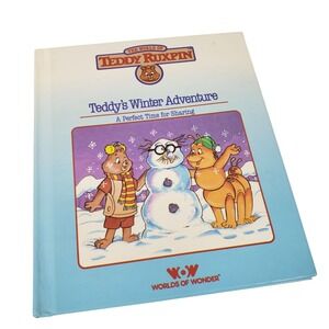 Teddy Ruxpin‎ Teddy's Winter Adventure Hardcover Book Worlds of Wonder 1986